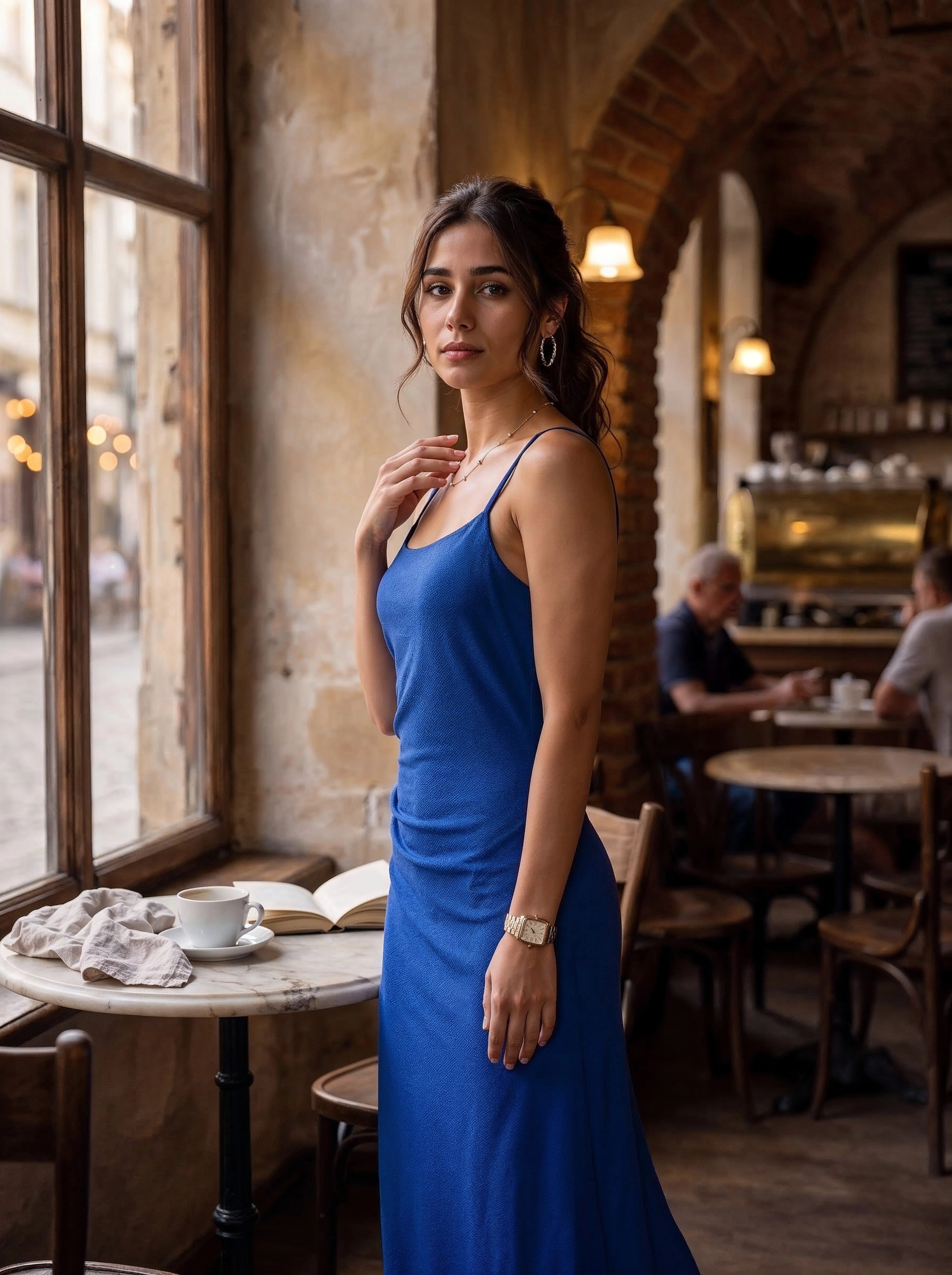 Royal Blue Spaghetti Strap Maxi Dress