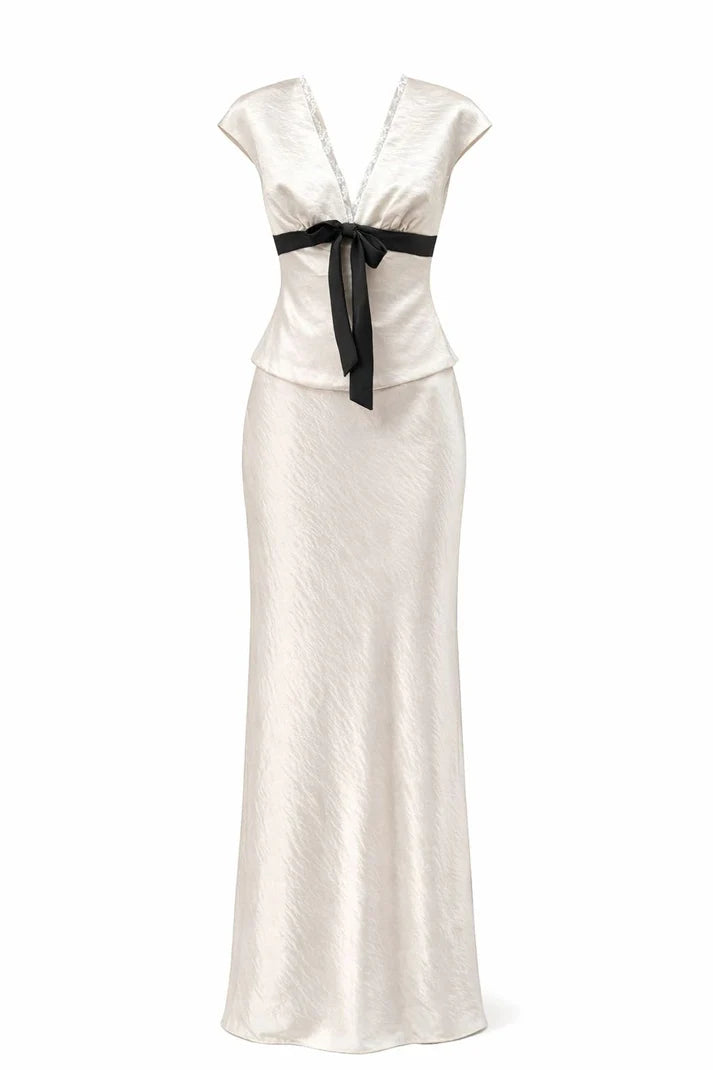 Monochrome Bow Detail Co-Ord Set