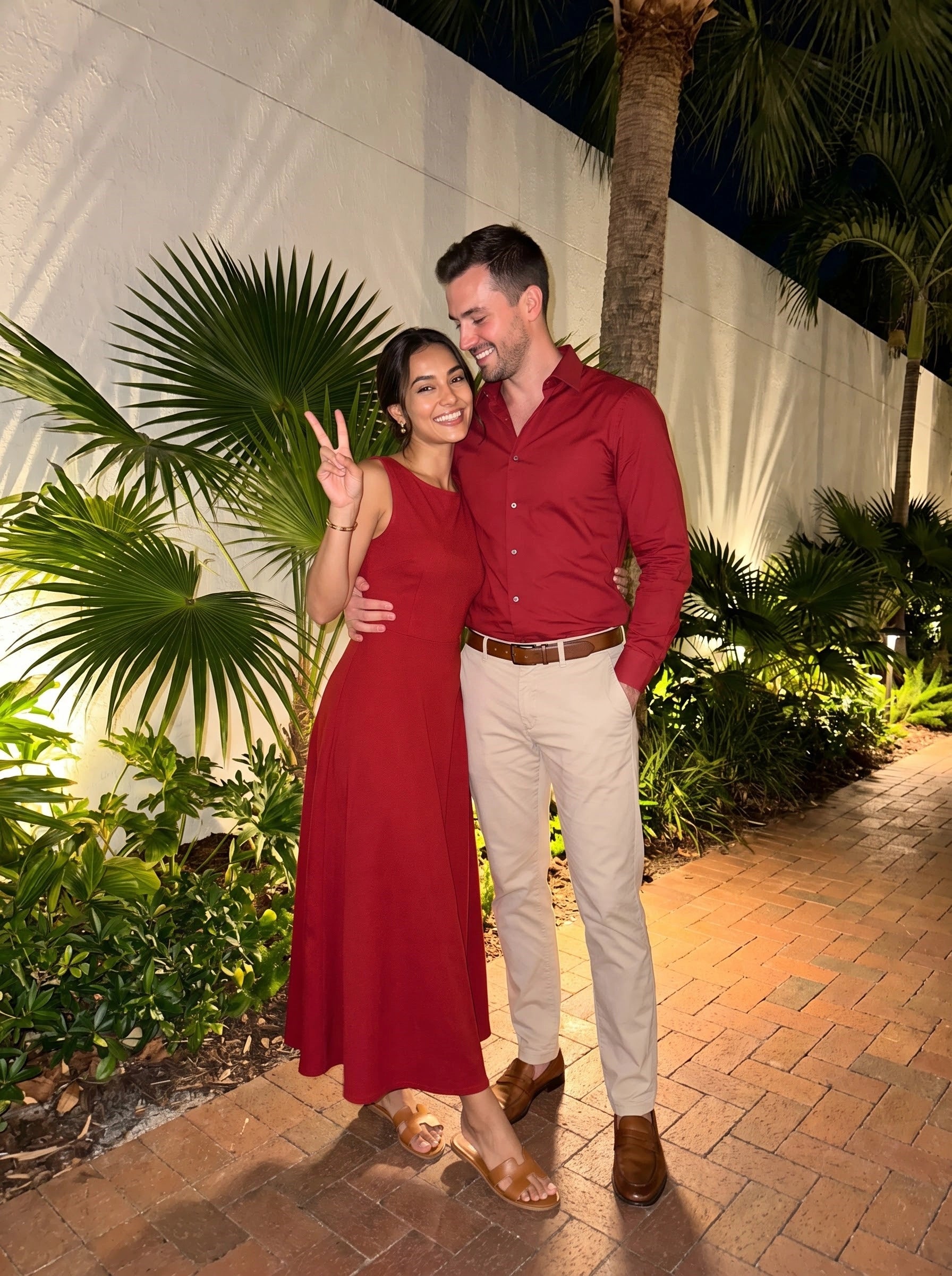 Red Sleeveless Flared Maxi Dress