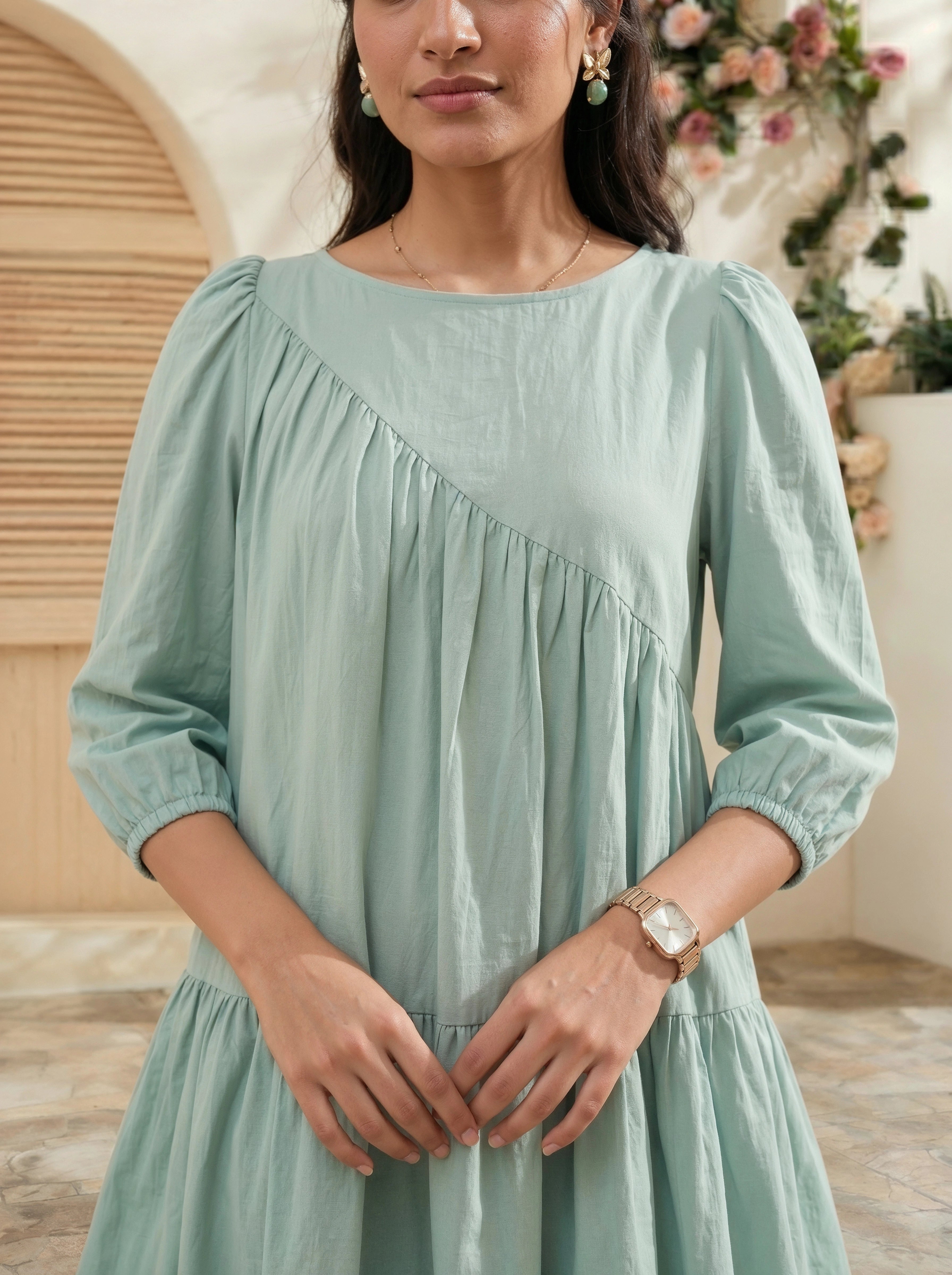 green evermore dress Hire Evermore Midi Dress in Green | AJE
